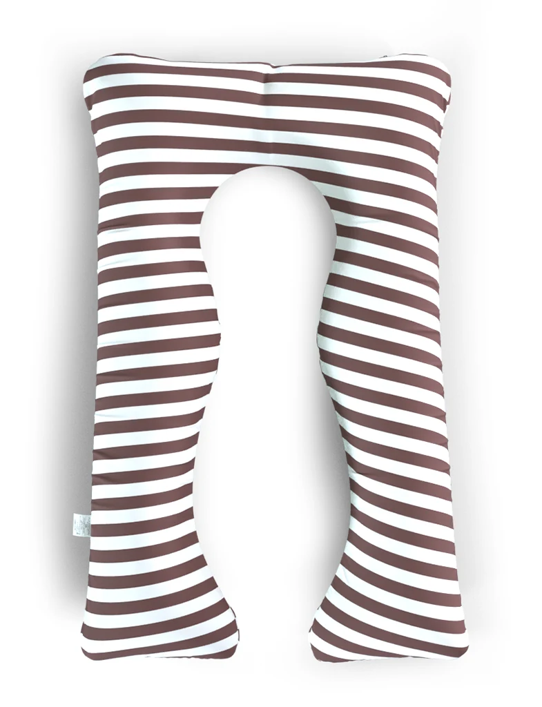 ציפית פסים חום בורדו Queen